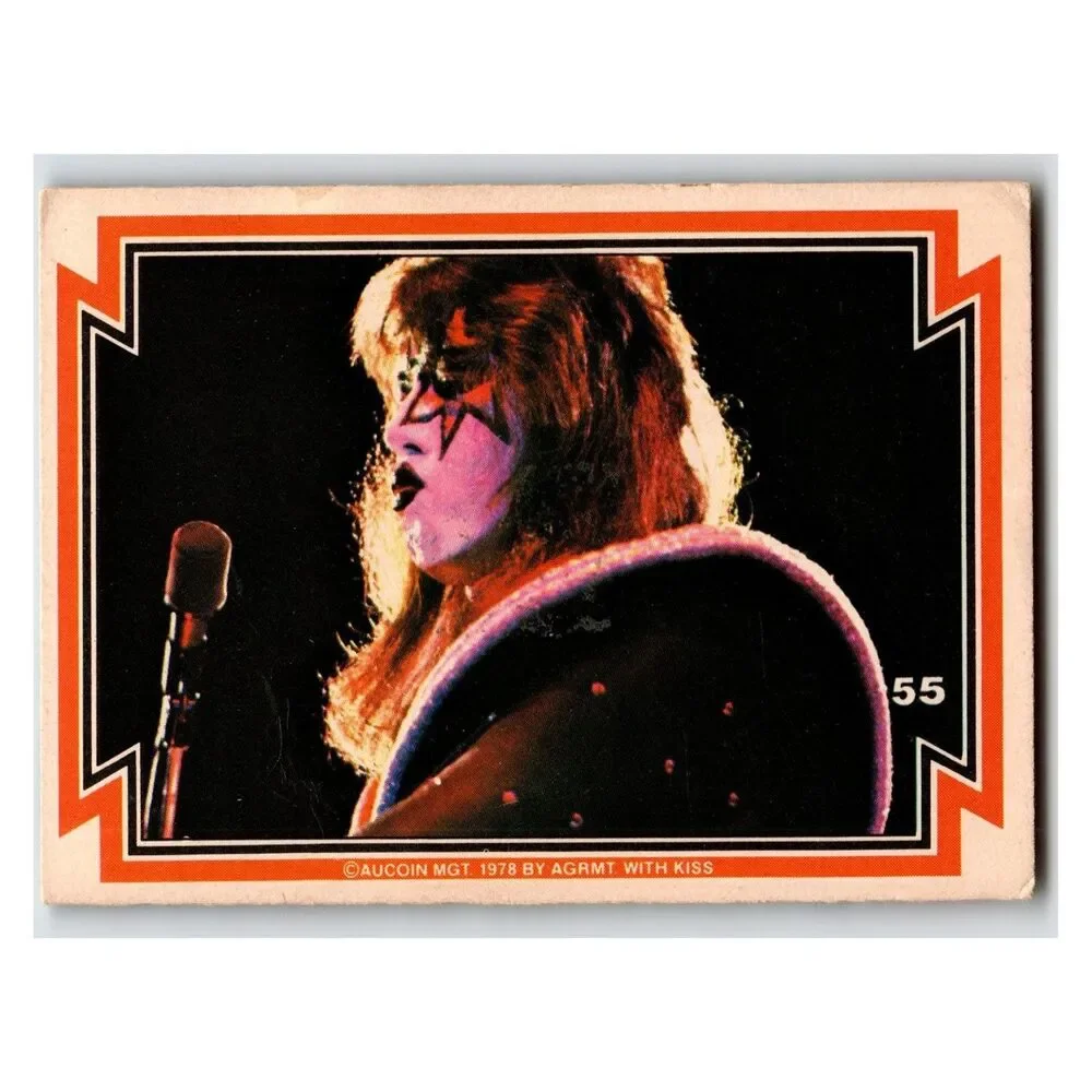Kiss Ace Frehley 1978 Aucoin Mgt. #55 Vintage Music Card